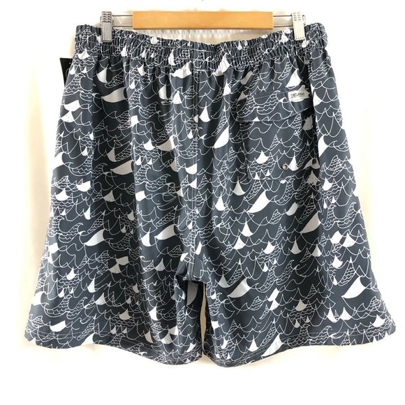 Drift Mens Swim Trunks Wave Print Elastic Waist XL - Picture 2 of 4